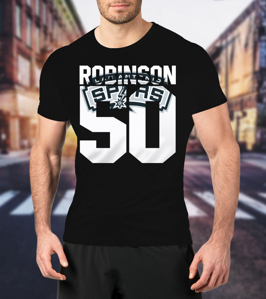 David Robinson 50 San Antonio Spurs Nba T-Shirt