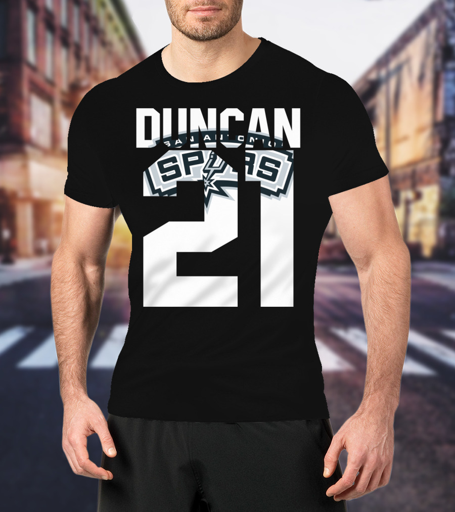San Antonio Spurs Duncan 21 Nba T-Shirt