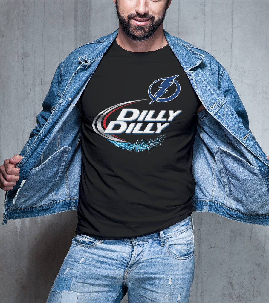Tampa Bay Lightning Hockey Fan Dilly Dilly Slogan T-Shirt