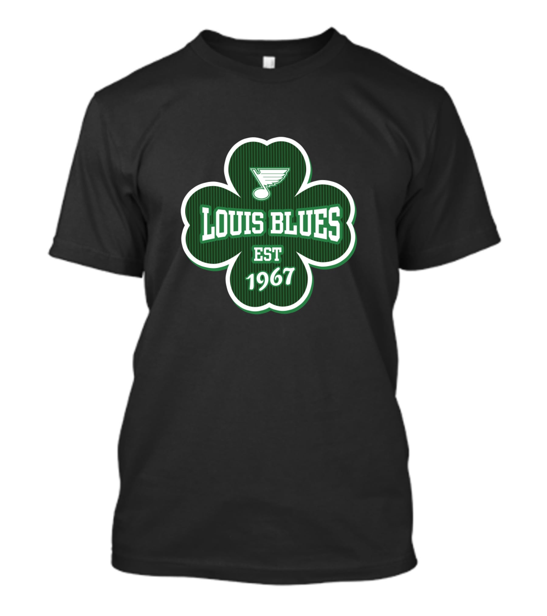 St Louis Blues Shamrock Logo Patrick's Day Est 1967 T-Shirt