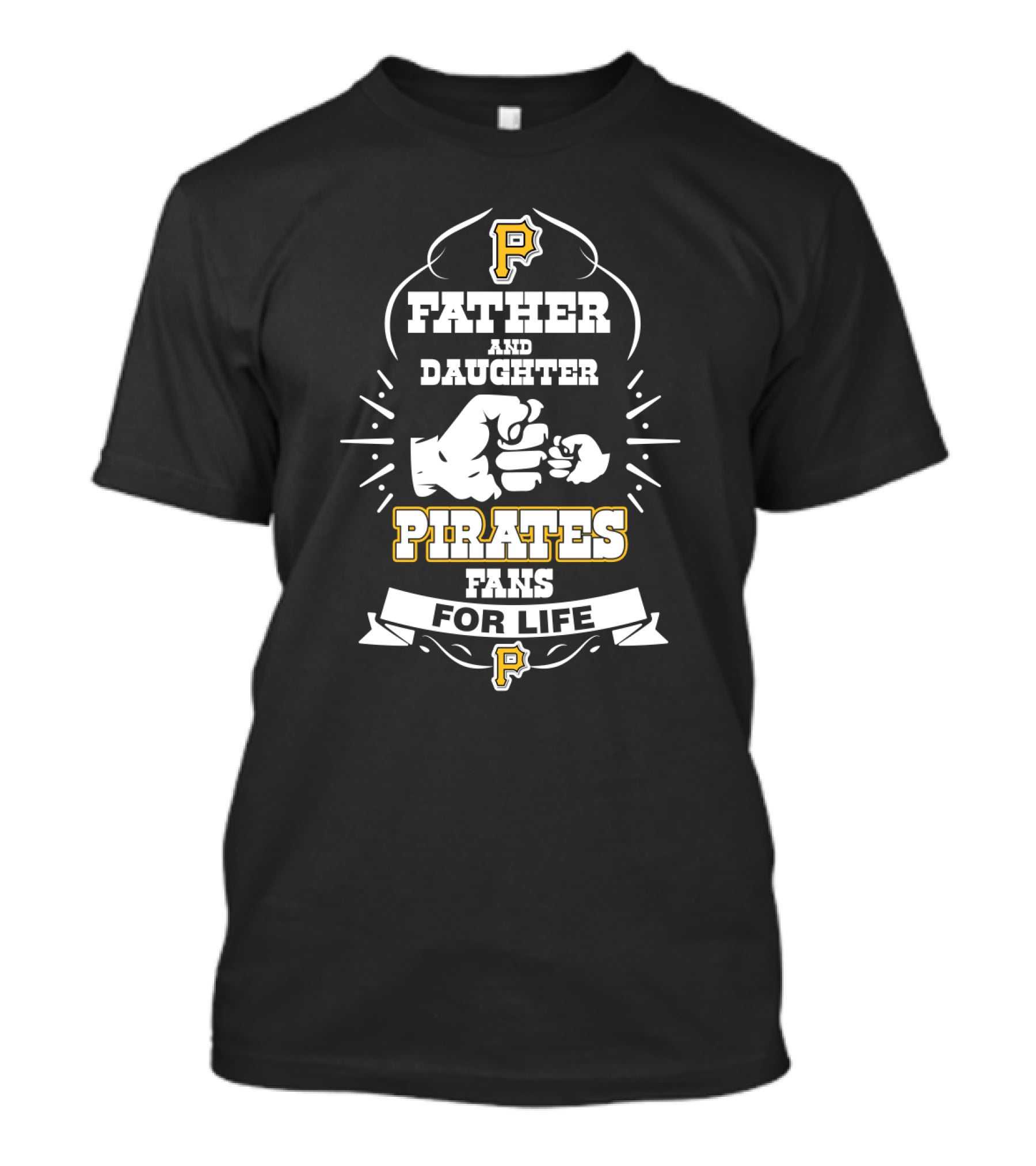 Father Daughter Pittsburgh Pirates Fans For Life T-Shirt