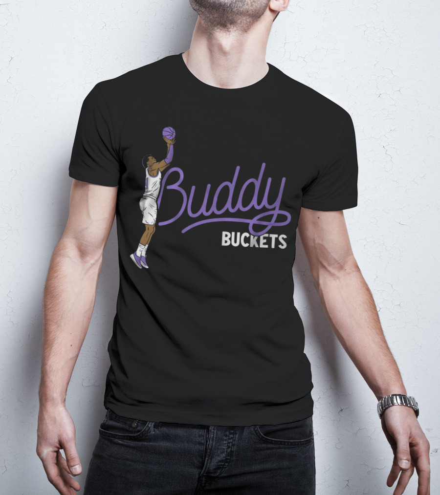 Buddy Buckets Basketball Player Jump Shot Iconic T-Shirt