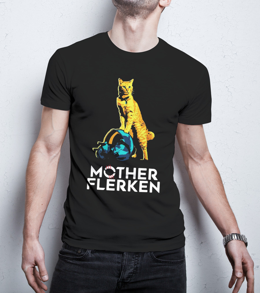 Mother Flerken Cat With Goose Helmet Marvel Fan T-Shirt
