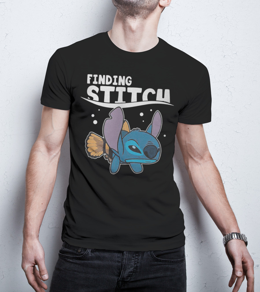 Finding Stitch Parody With Fish Imagery And Underwater T-Shirt
