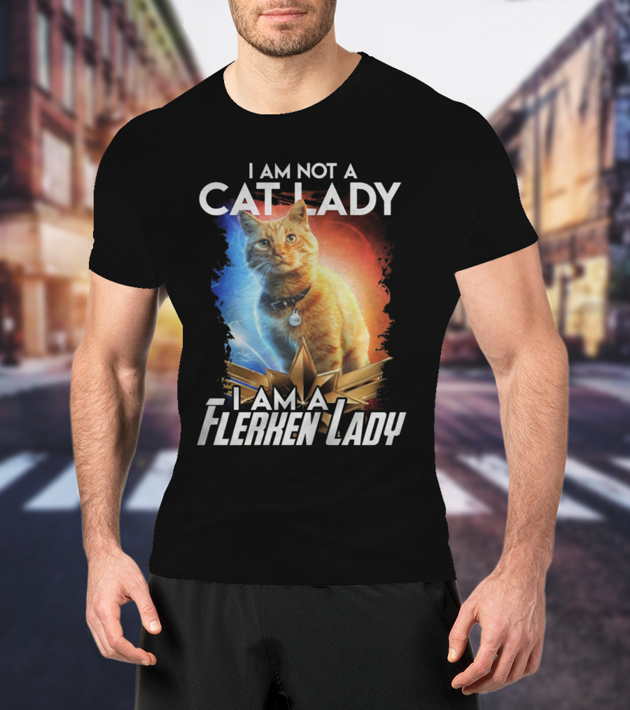 I Am Not A Cat Lady I Am A Flerken Lady Goose Cat T-Shirt