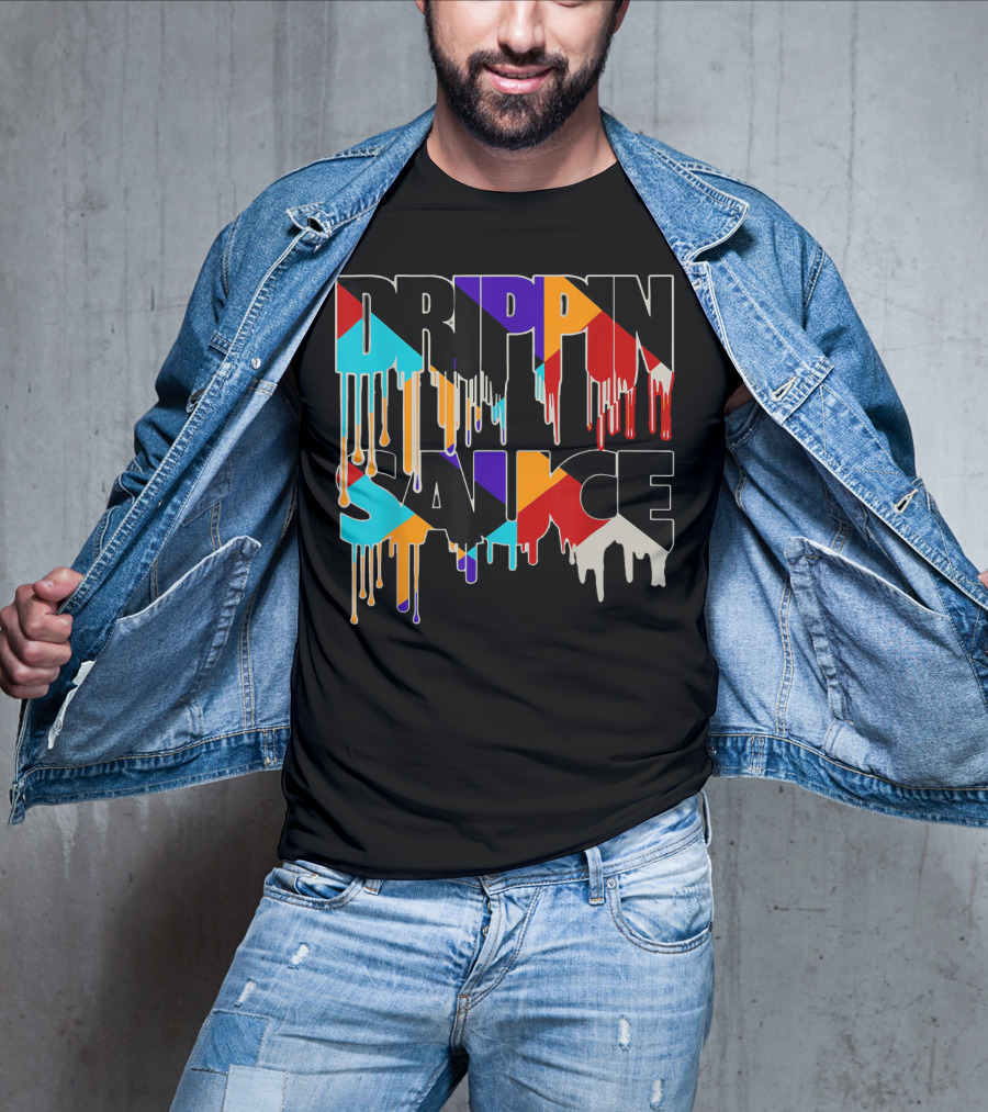 Jordan 9 Drippin Sauce Dream It Do It Bold Multicolor Drip T-Shirt
