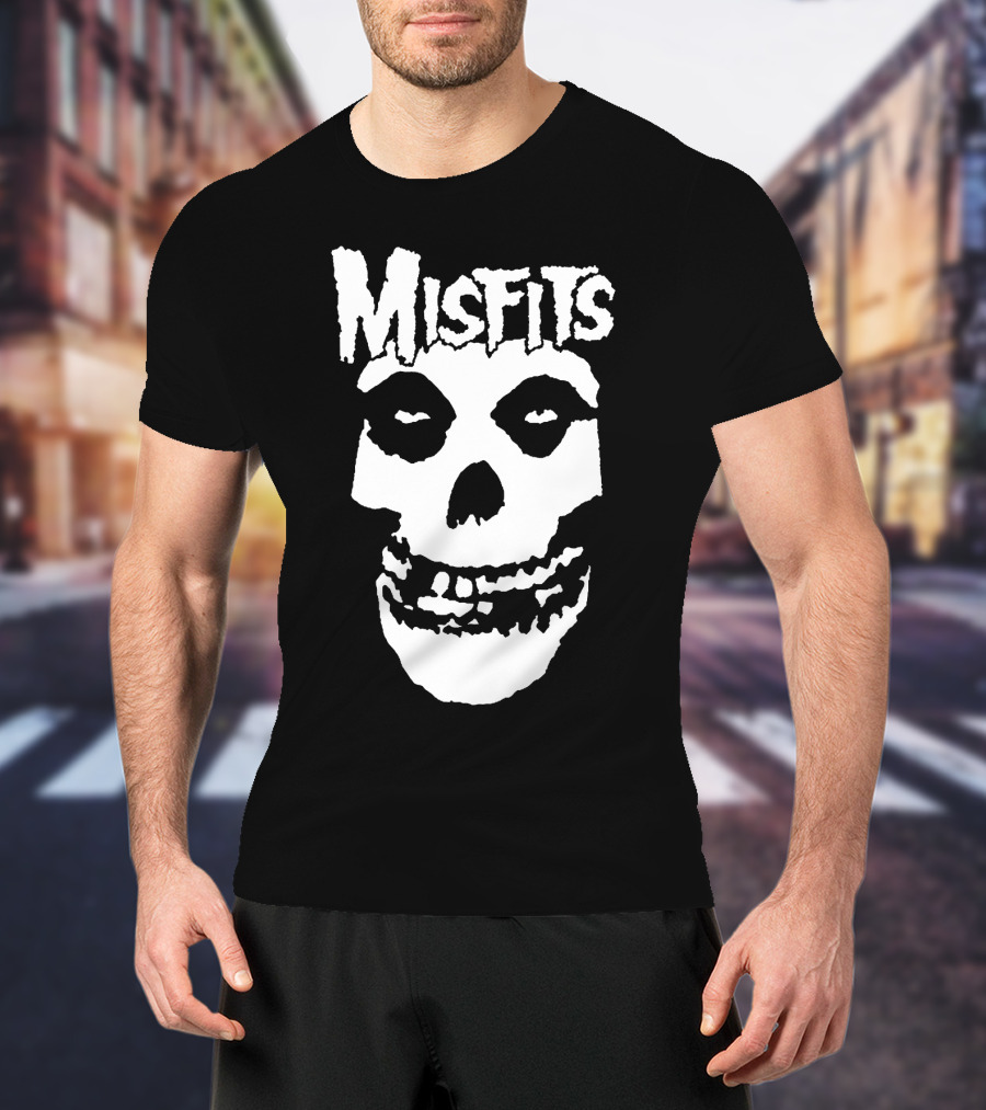 Misfits Fiend Skull Iconic Punk Rock Band T-Shirt