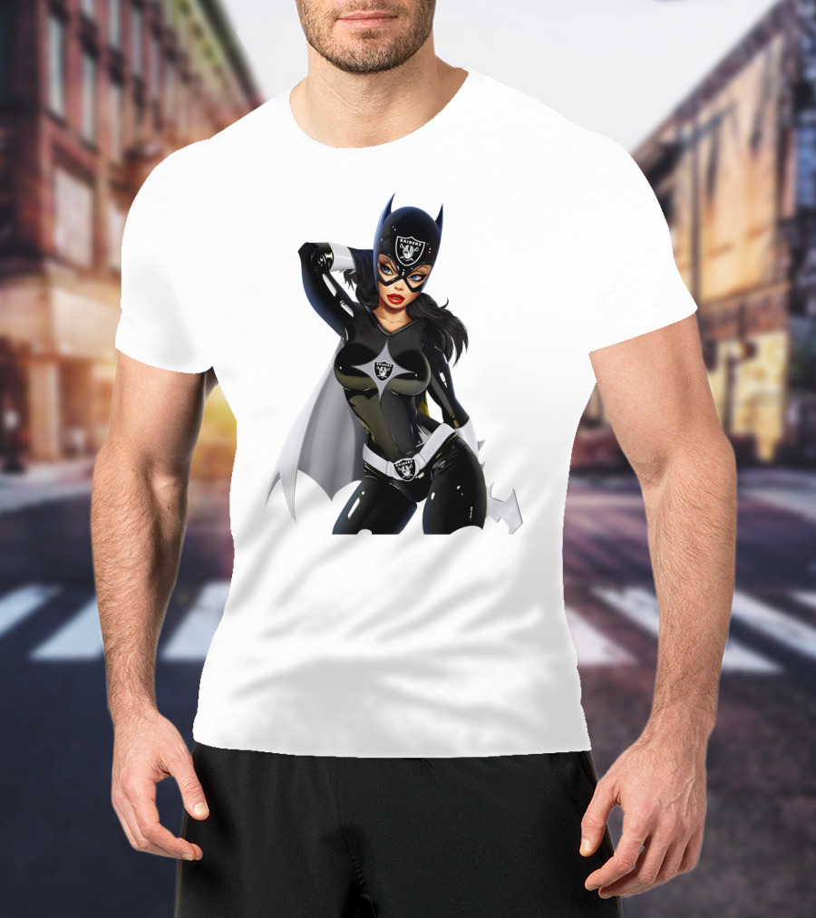 Raiders Girl Superhero Costume With Iconic Team Shield And Mask T-Shirt