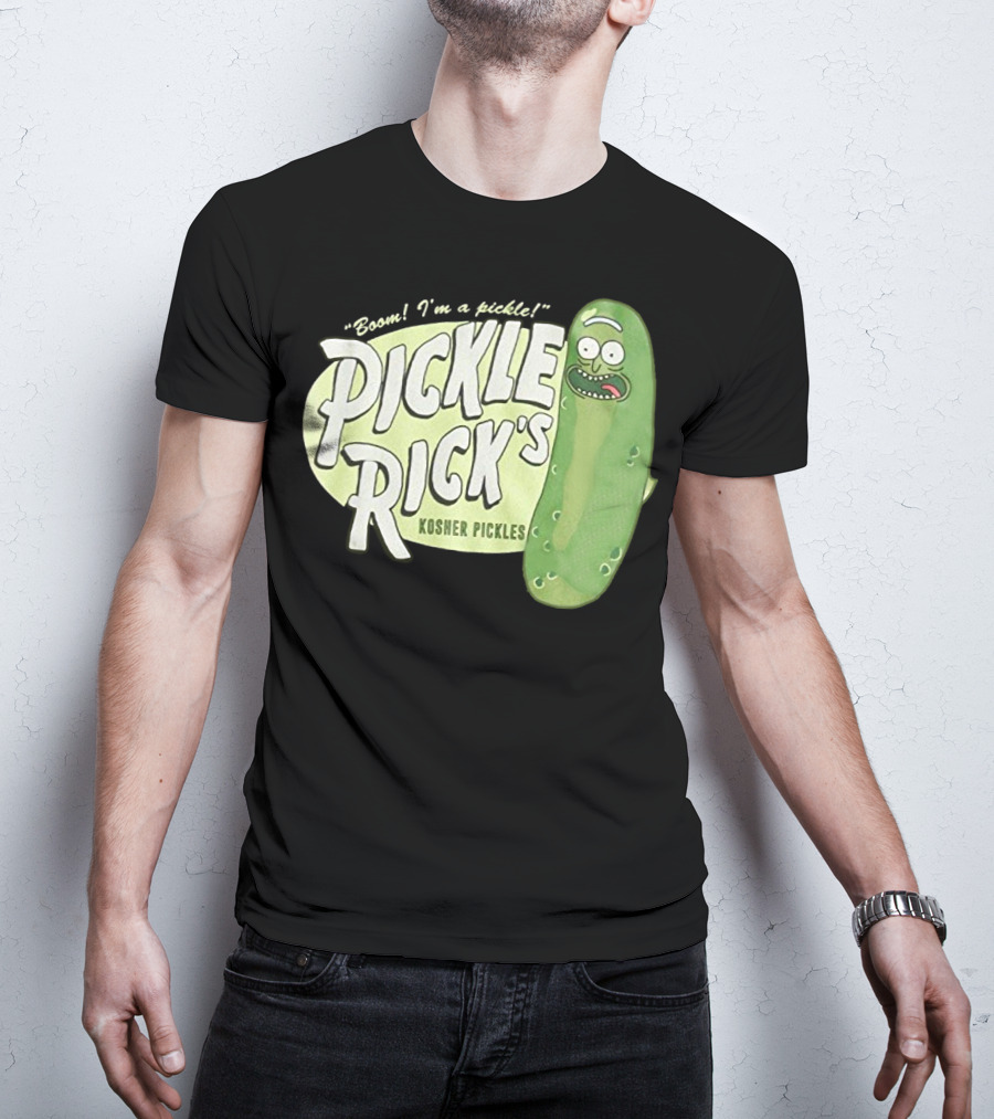 Rick And Morty Boom I'm A Pickle Pickle Rick's Kosher Pickles T-Shirt