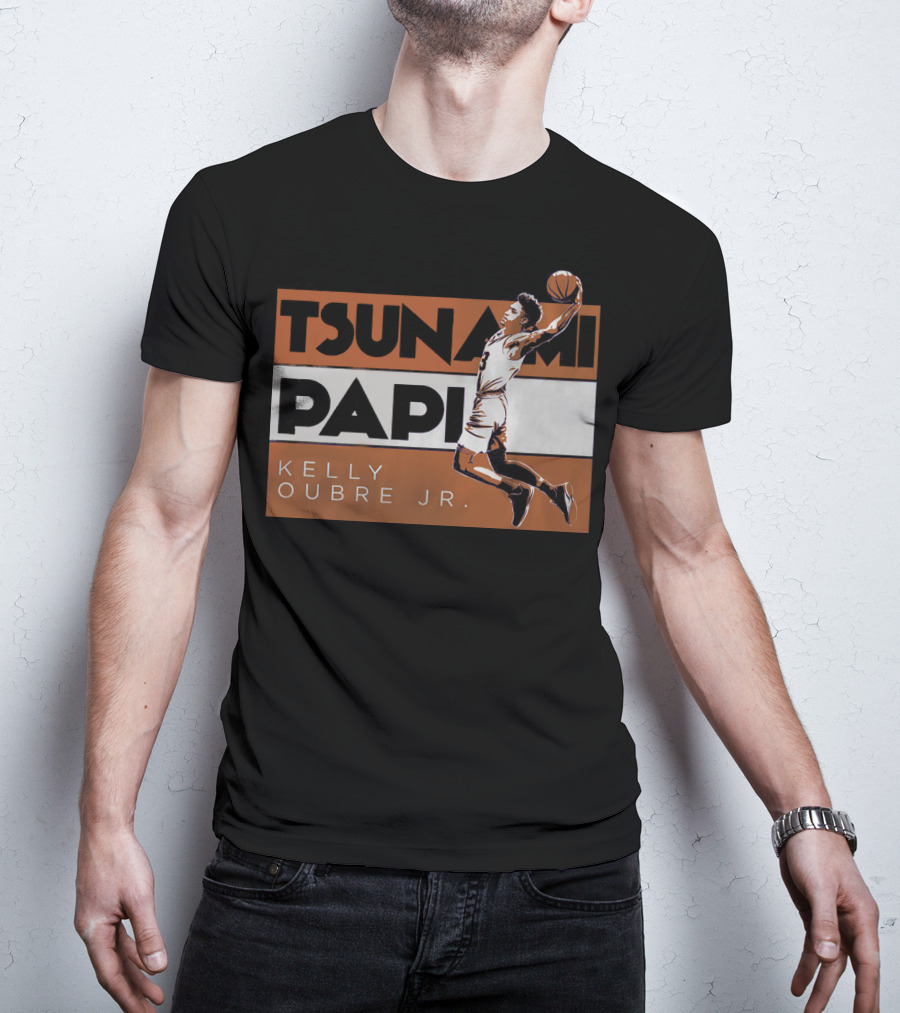 Tsunami Papi Kelly Oubre JR Basketball Dunk T-Shirt