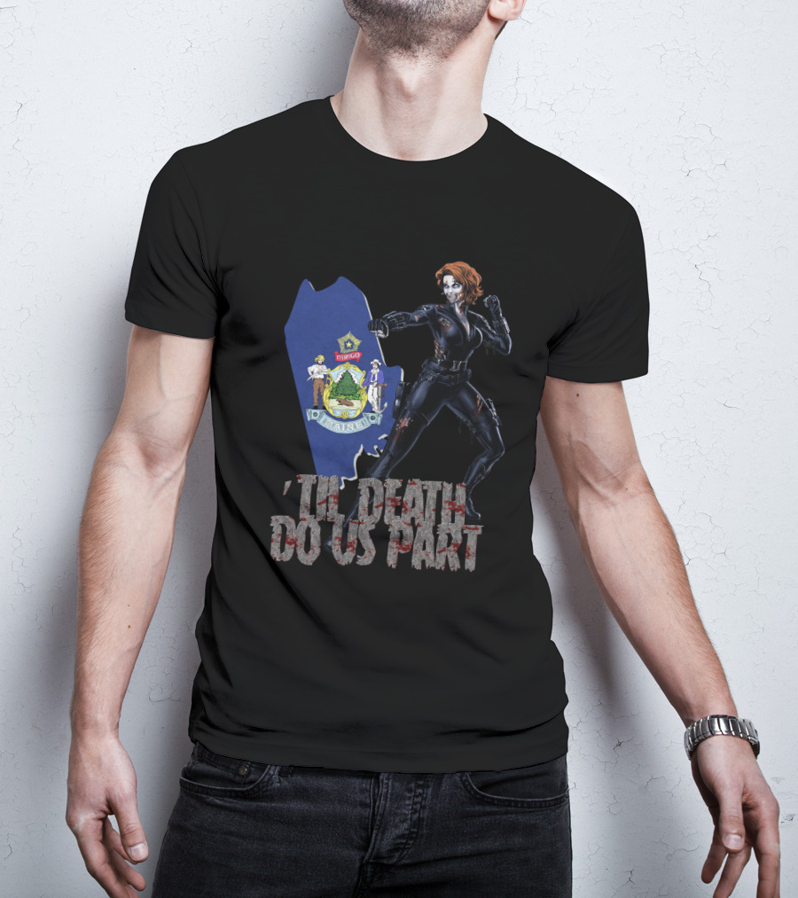 Maine Black Widow 'Til Death Do Us Part T-Shirt