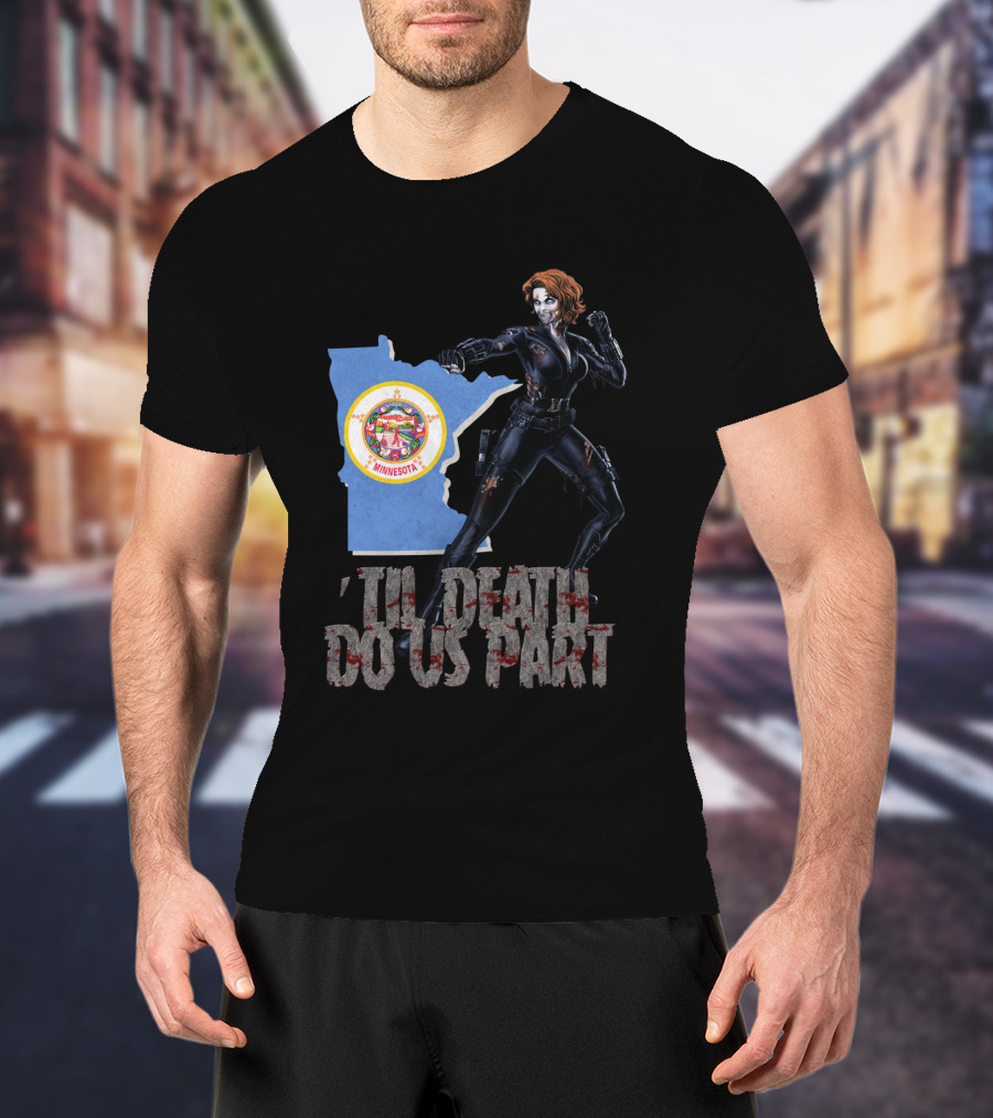 Minnesota Black Widow 'Til Death Do Us Part T-Shirt