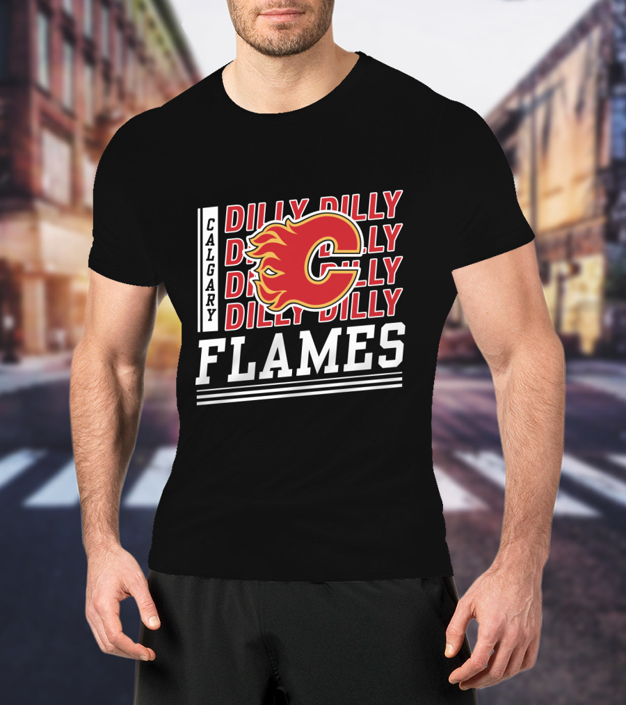 Calgary Flames Dilly Dilly Hockey Fan T-Shirt