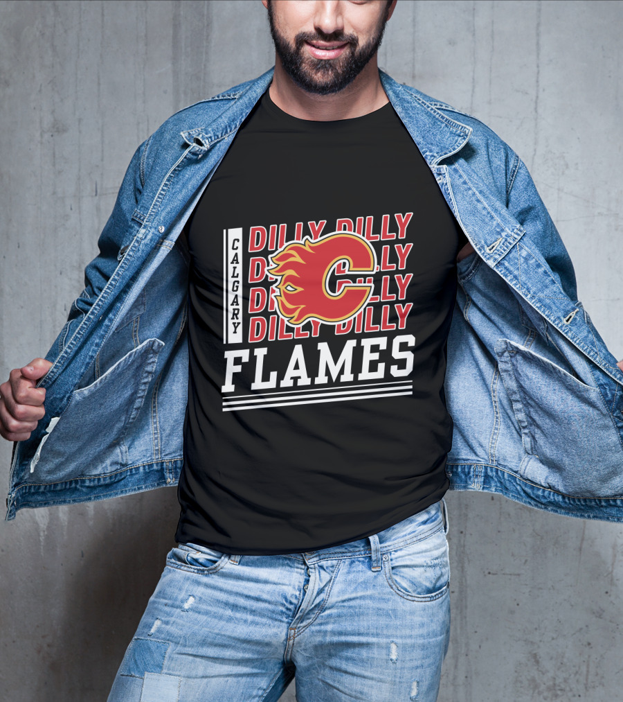 Calgary Flames Dilly Dilly Hockey Fan T-Shirt