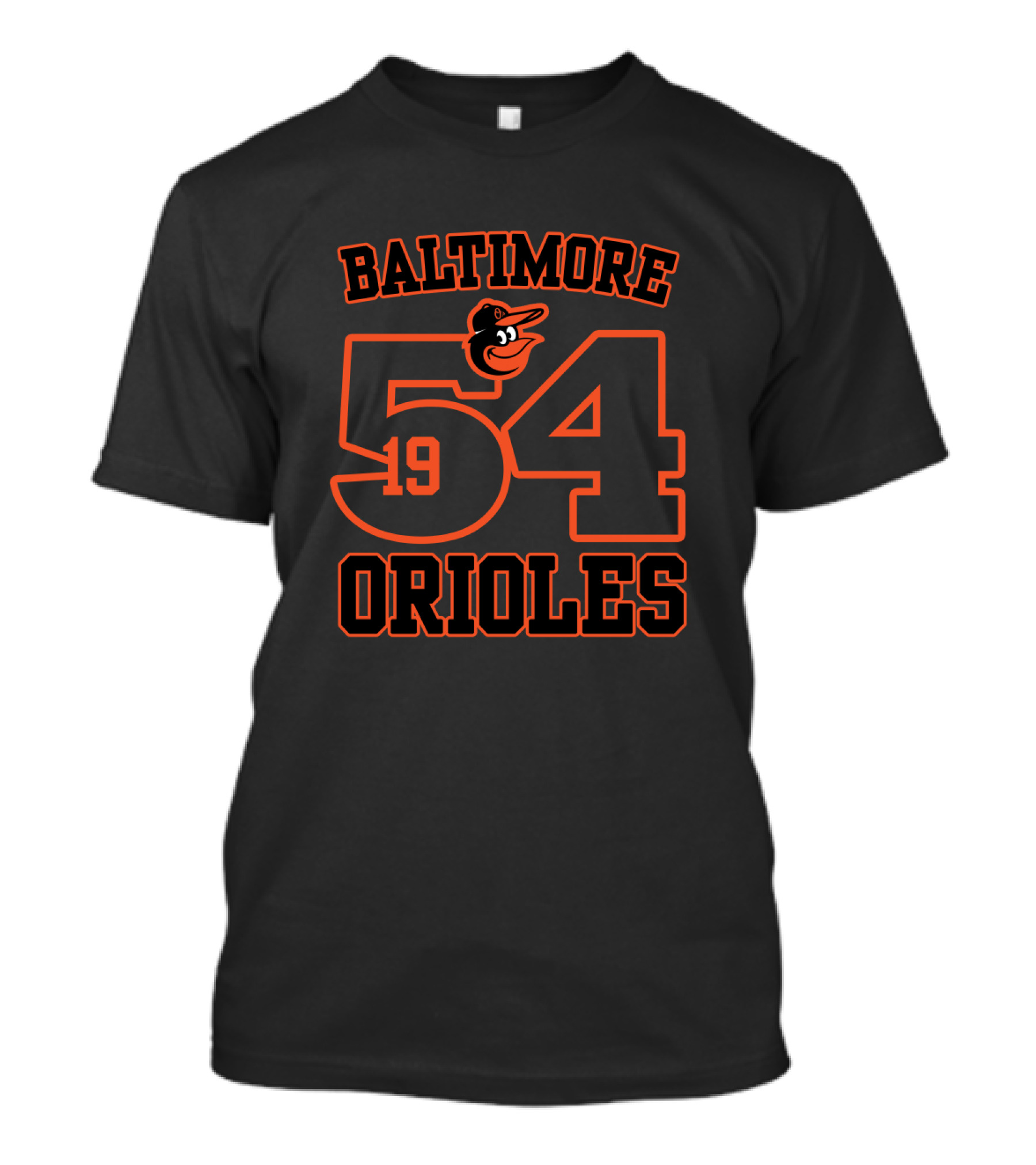 Baltimore Orioles 1954 Vintage Classic Bird Mascot T-Shirt