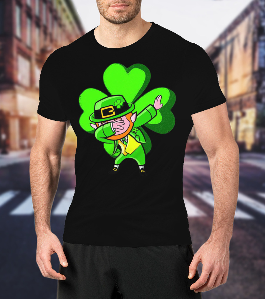 Leprechaun Dab Dance Shamrock St Patrick's Day Luck Ireland T-Shirt