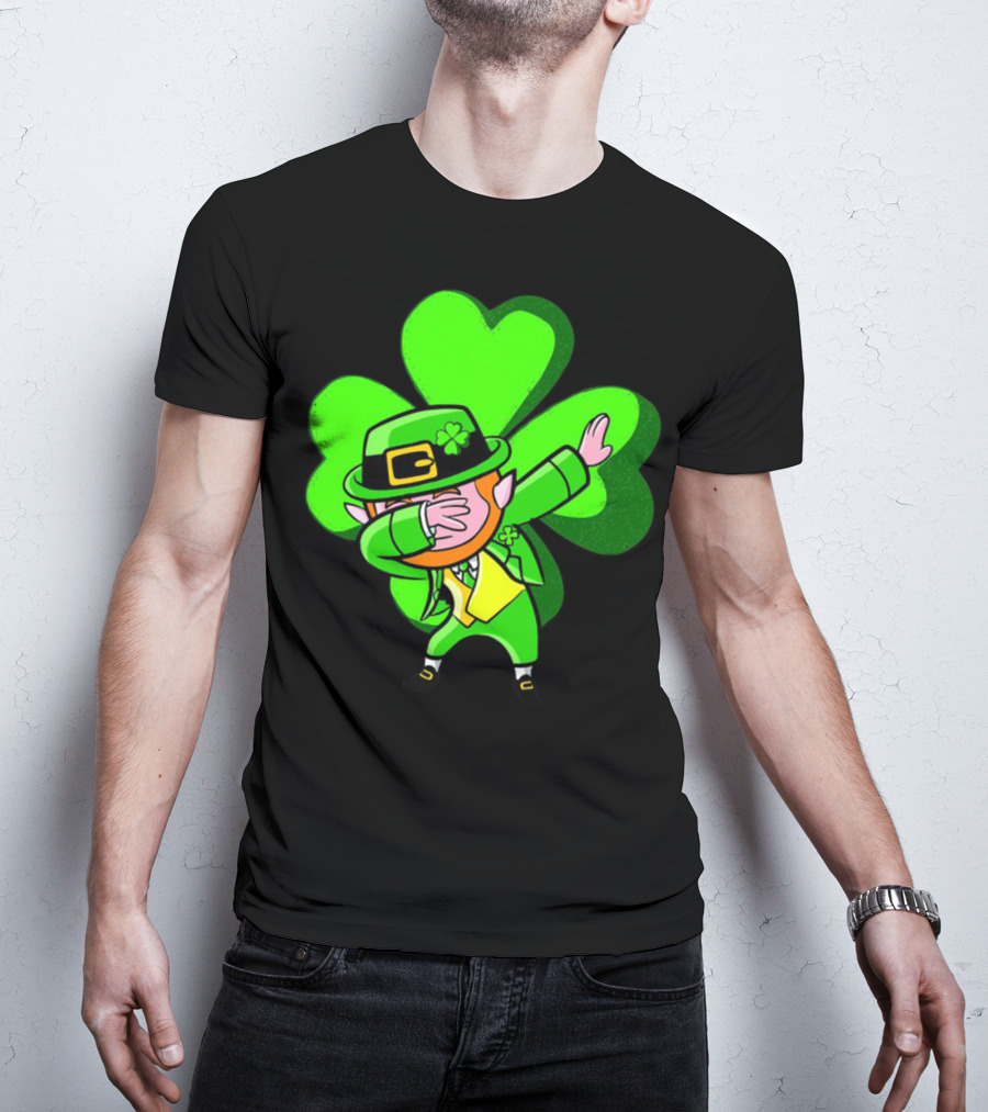 Leprechaun Dab Dance Shamrock St Patrick's Day Luck Ireland T-Shirt