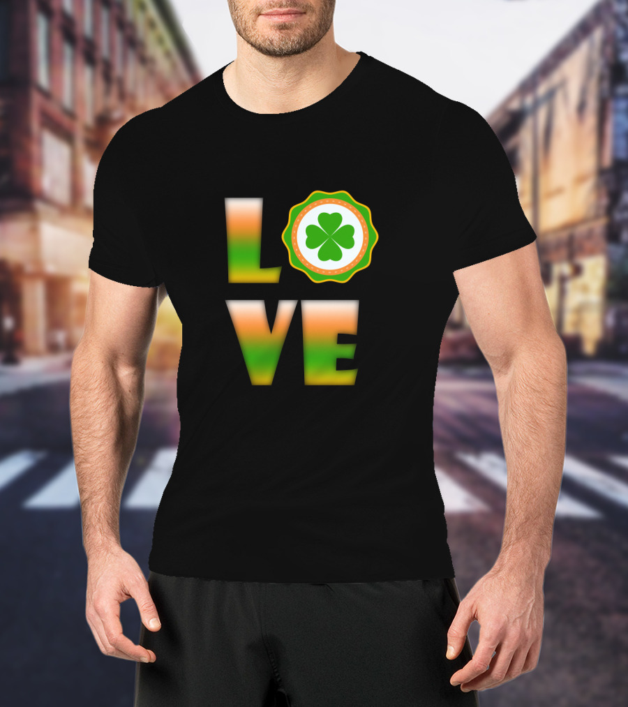 Love Irish Clover St. Patrick's Day T-Shirt