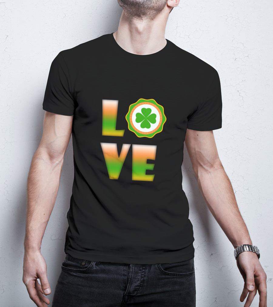 Love Irish Clover St. Patrick's Day T-Shirt