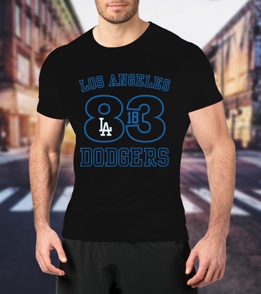 Los Angeles Dodgers Established 1883 LA Logo 83 T-Shirt
