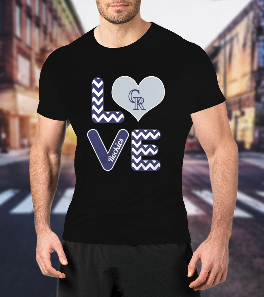 Love Colorado Rockies Heart T-Shirt