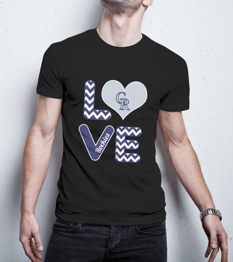 Love Colorado Rockies Heart T-Shirt