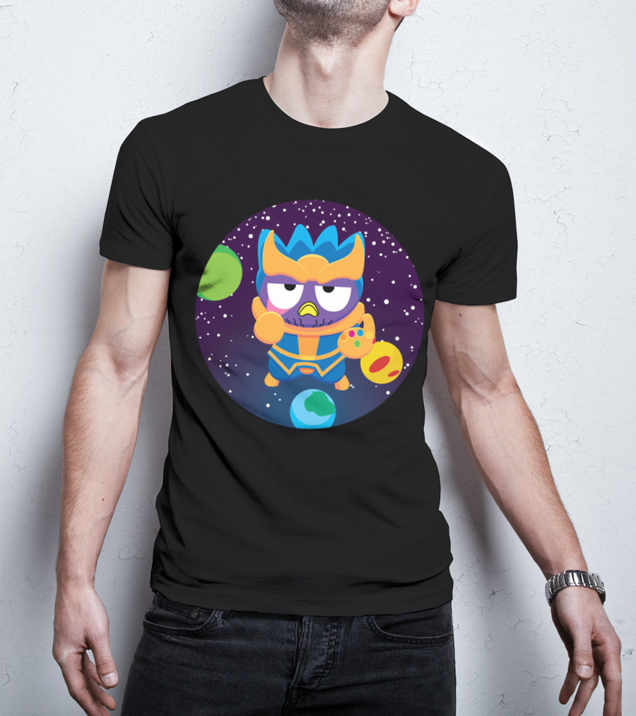 Thanos Owl Parody As The Mad Tiny Titan With Infinity Gauntlet In Space T-Shirt