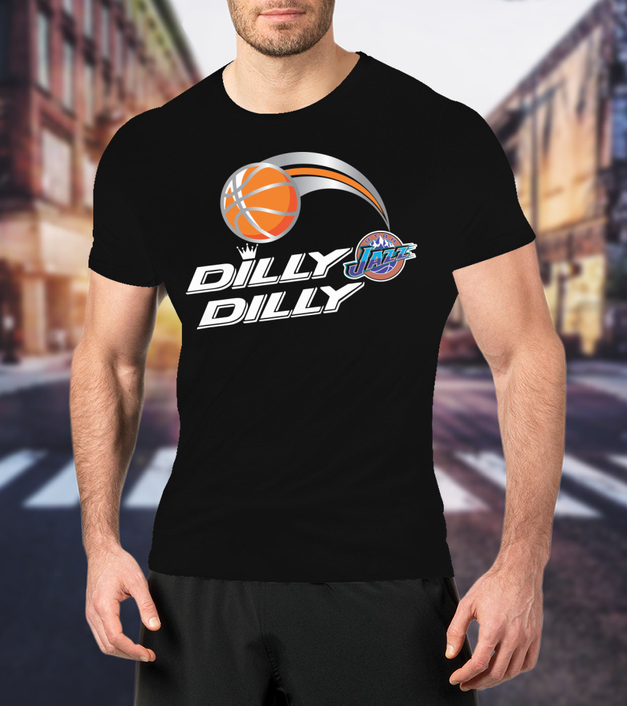 Dilly Dilly Utah Jazz Basketball Logo Swoosh T-Shirt