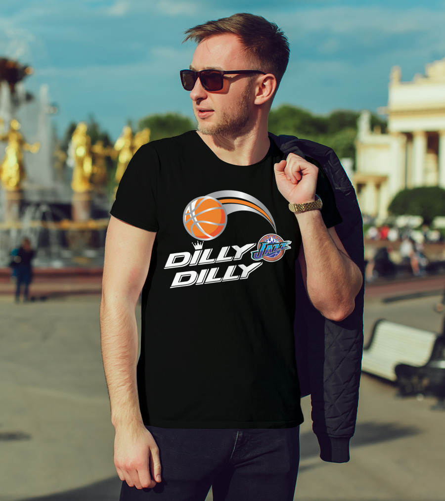 Dilly Dilly Utah Jazz Basketball Logo Swoosh T-Shirt
