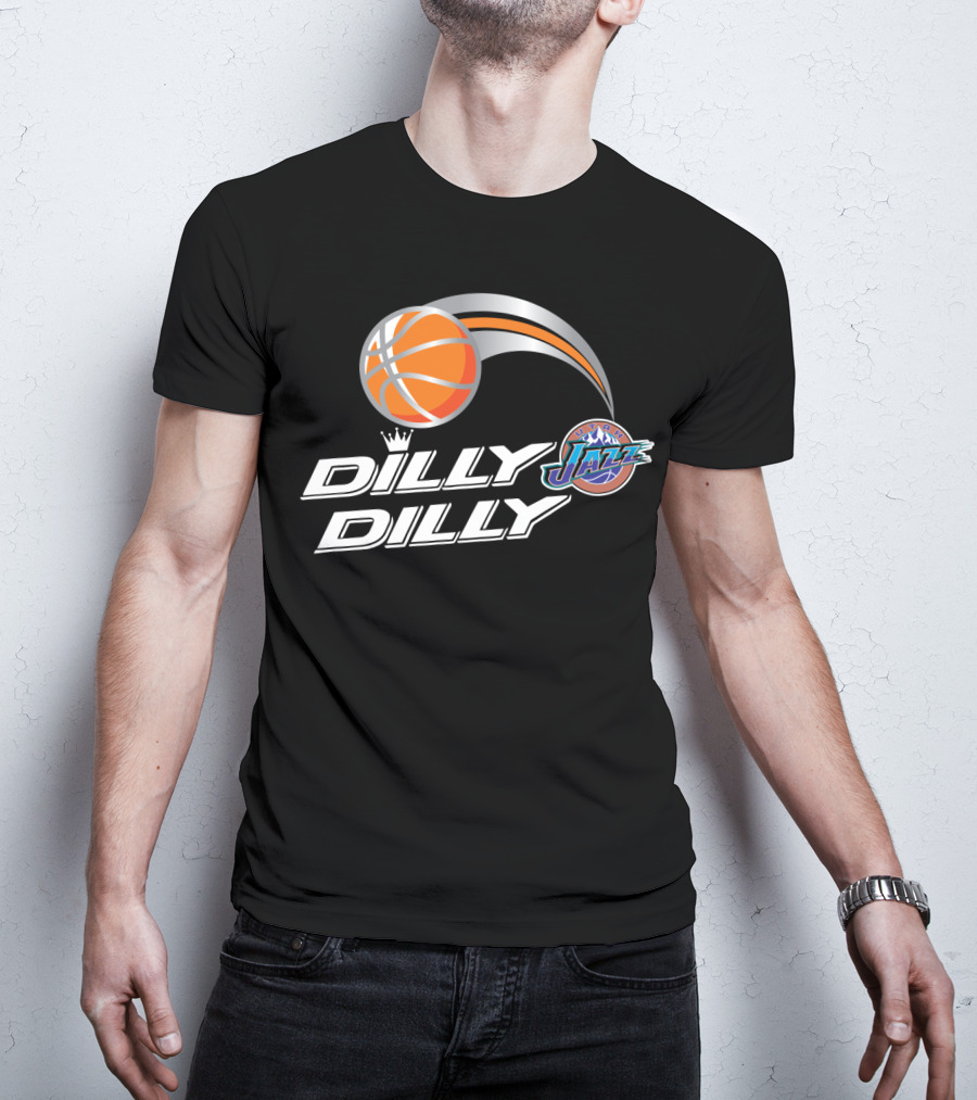Dilly Dilly Utah Jazz Basketball Logo Swoosh T-Shirt