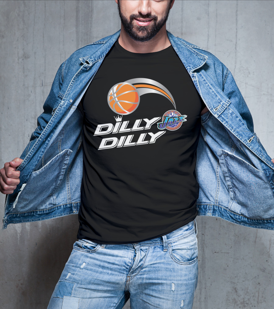 Dilly Dilly Utah Jazz Basketball Logo Swoosh T-Shirt