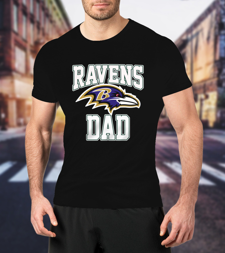 Ravens Dad Baltimore Football Fathers Day Gift T-Shirt
