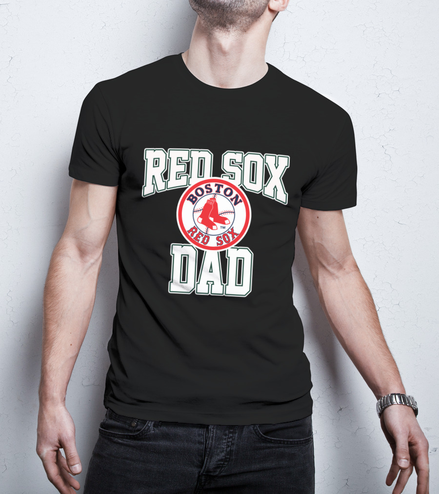 Boston Red Sox Dad Iconic Logo Fan T-Shirt