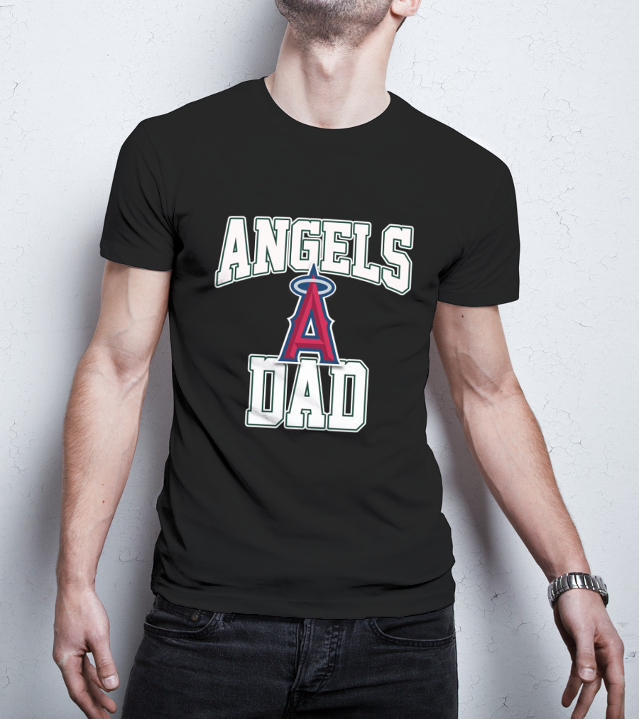 Angels Dad Los Angeles Baseball Team T-Shirt