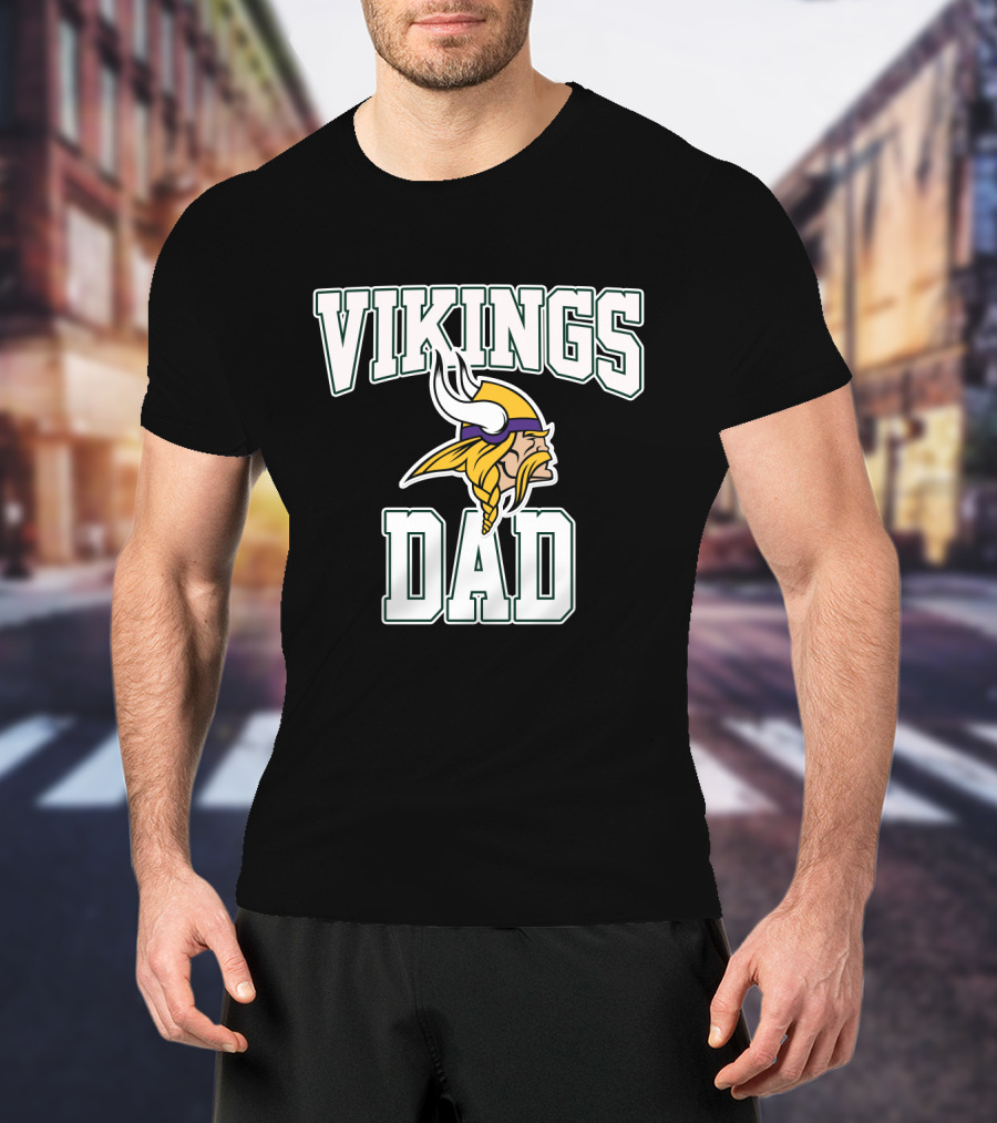 Vikings Dad Minnesota Football Father's Day T-Shirt