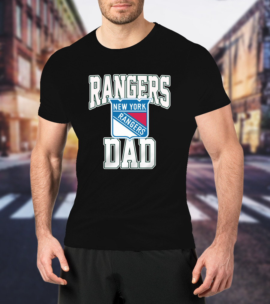 New York Rangers Dad Nhl Team Supporter T-Shirt