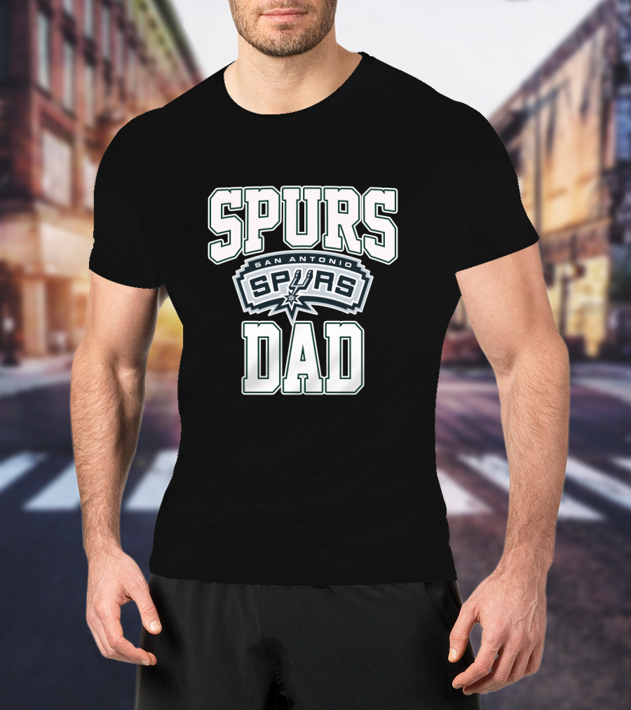 Spurs Dad San Antonio Fathers Day T-Shirt