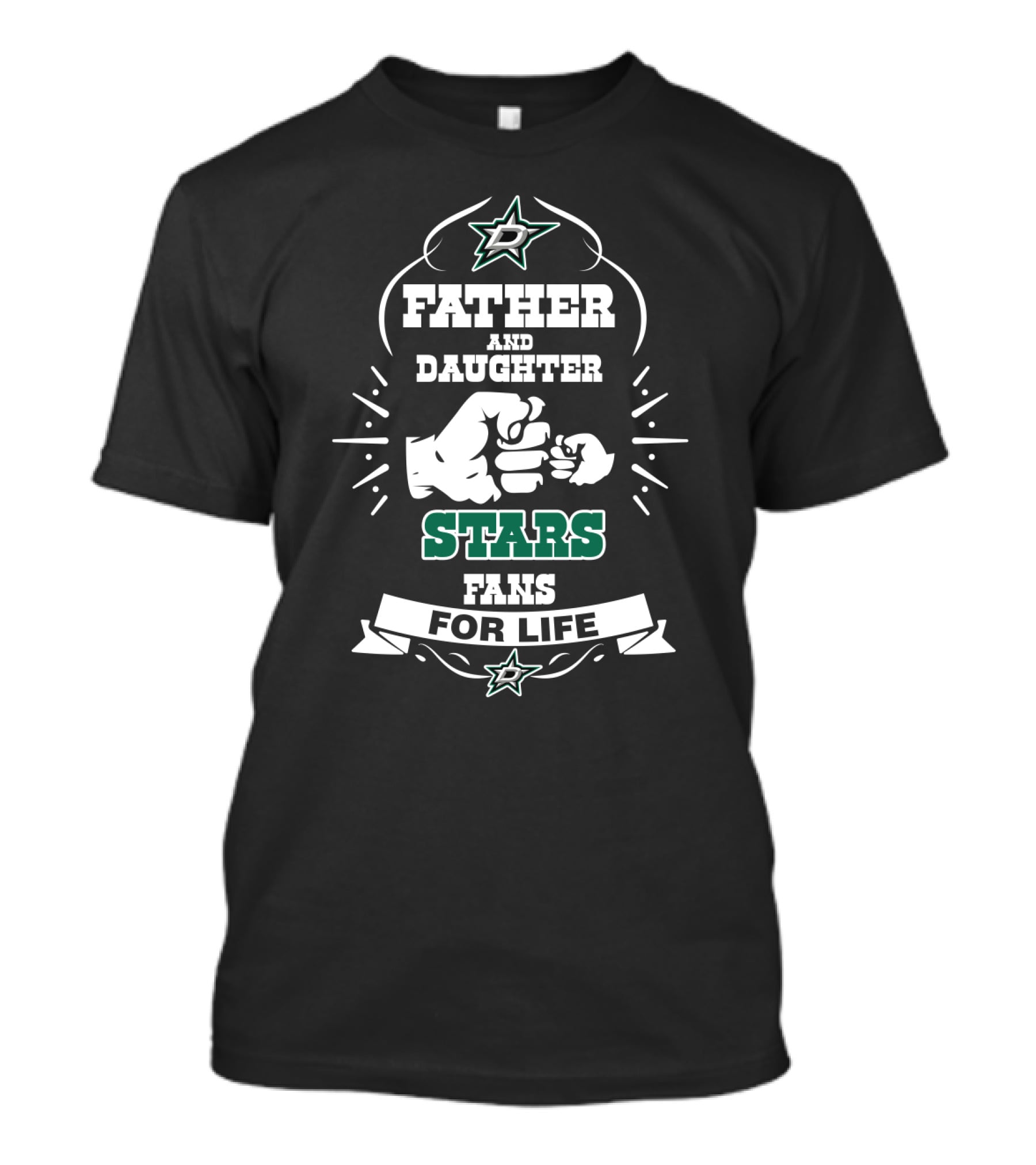 Father And Daughter Stars Fans For Life With Dallas Team T-Shirt