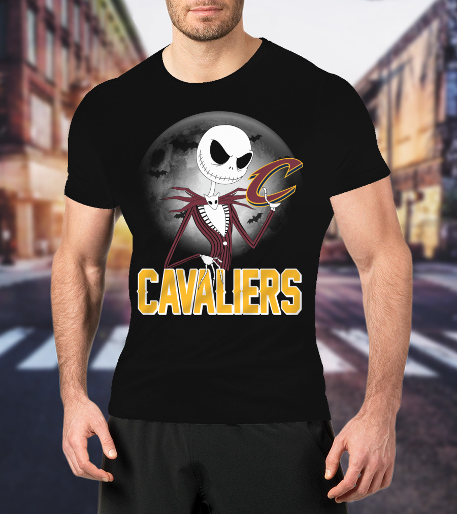 Jack Skellington Cavaliers Halloween Cleveland T-Shirt