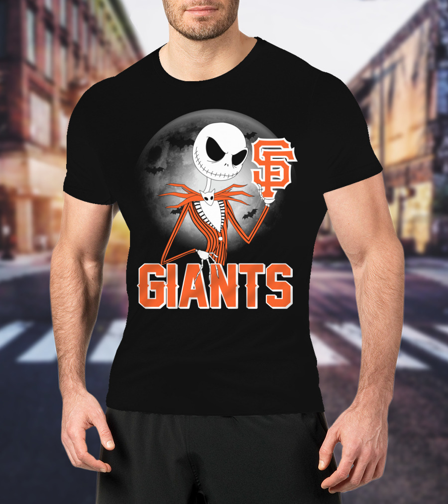 Jack Skellington San Francisco Giants Halloween T-Shirt