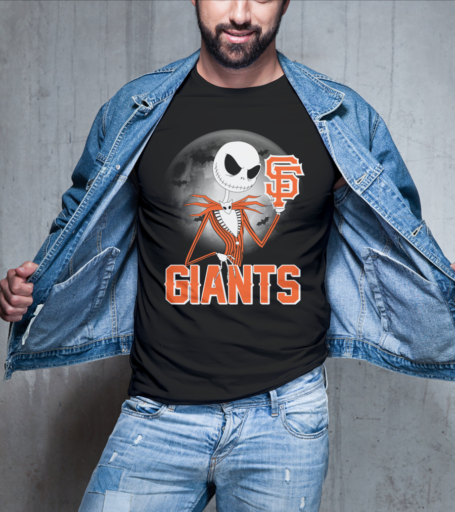 Jack Skellington San Francisco Giants Halloween T-Shirt