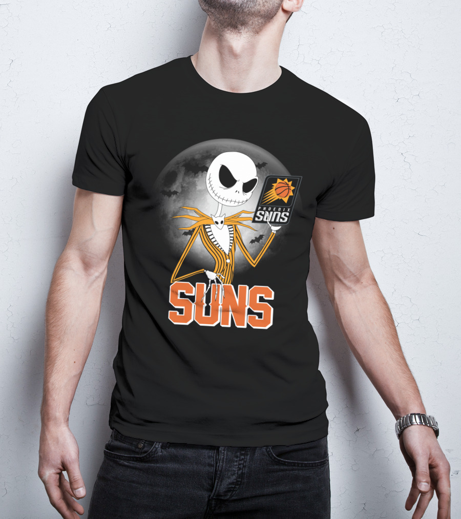 Jack Skellington Phoenix Suns Halloween Fans Sports Crossover T-Shirt