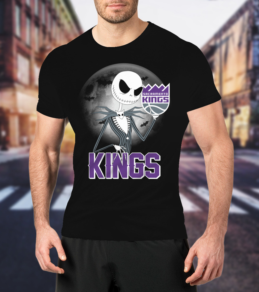 Kings Halloween Jack Skellington Sacramento T-Shirt