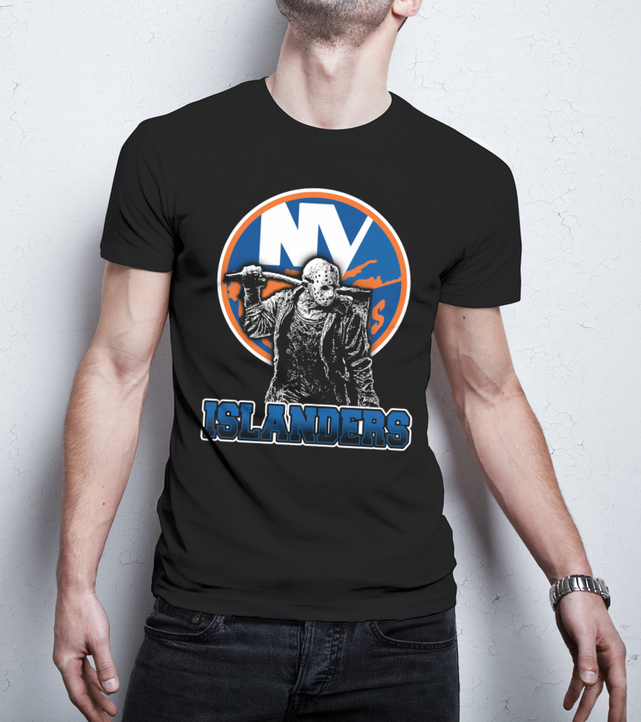 Ny Islanders Fans Unite With Jason Voorhees Hockey Mask T-Shirt