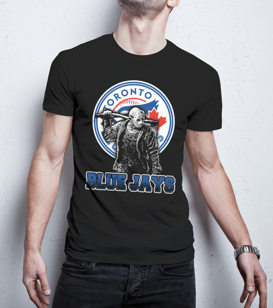 Jason Voorhees Toronto Blue Jays Crossover With Iconic T-Shirt