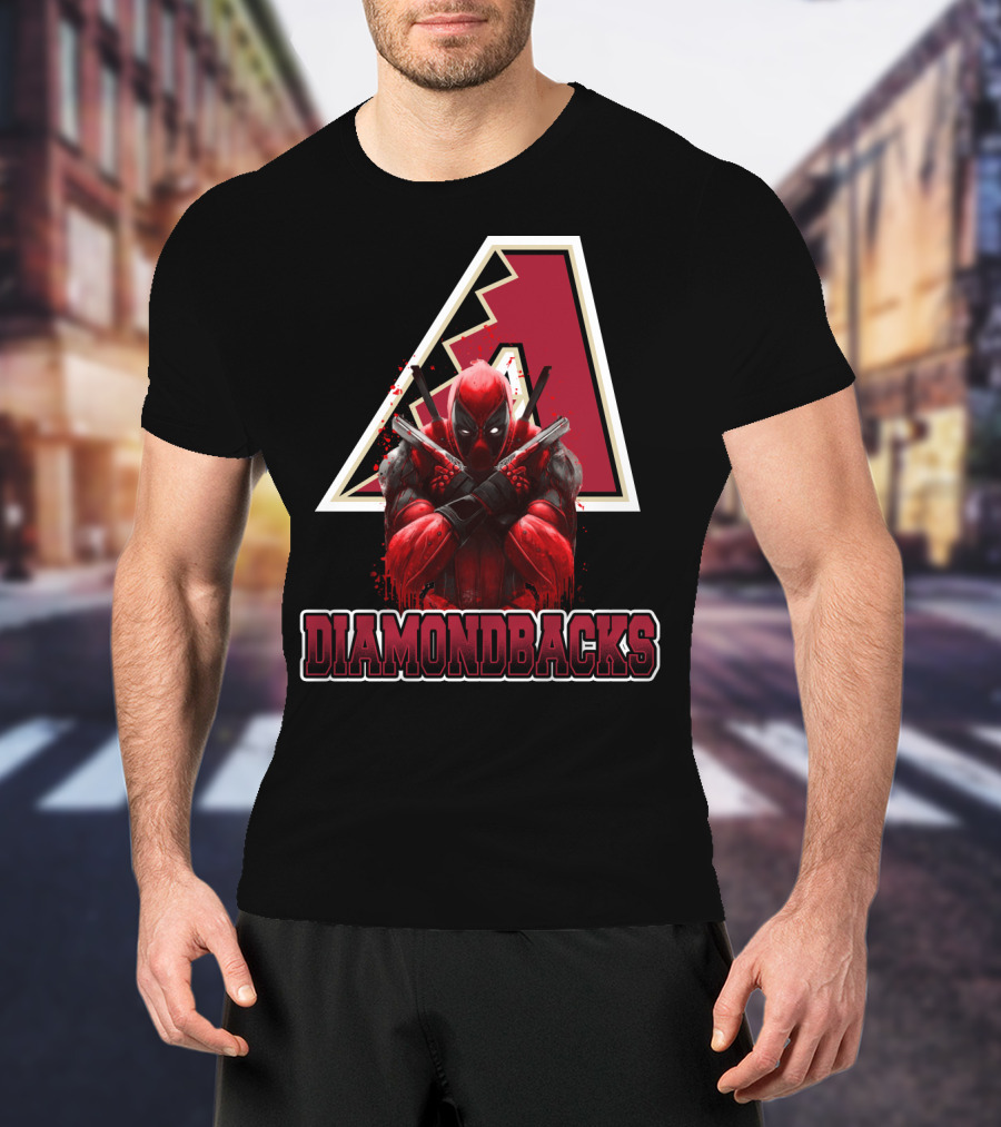 Diamondbacks Deadpool Crossover Fan T-Shirt