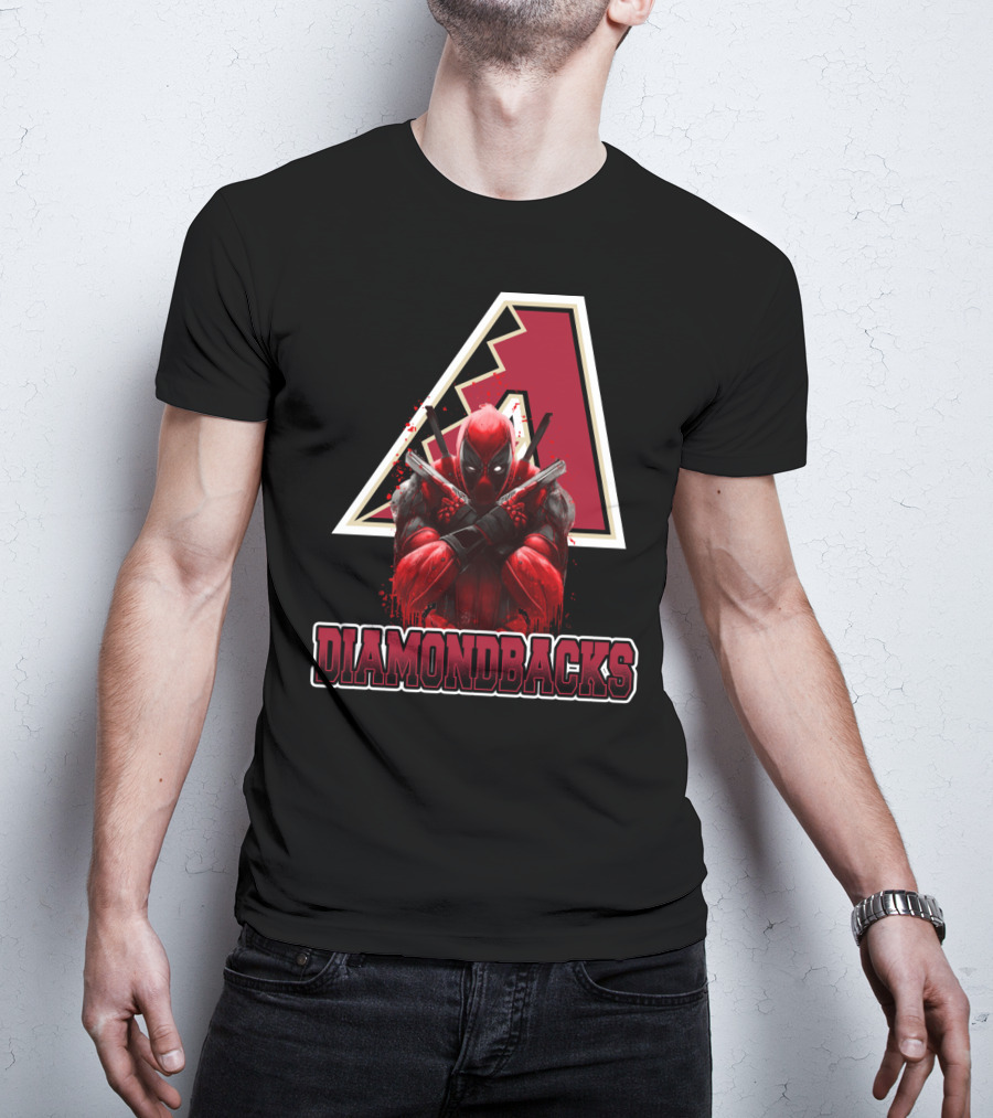 Diamondbacks Deadpool Crossover Fan T-Shirt