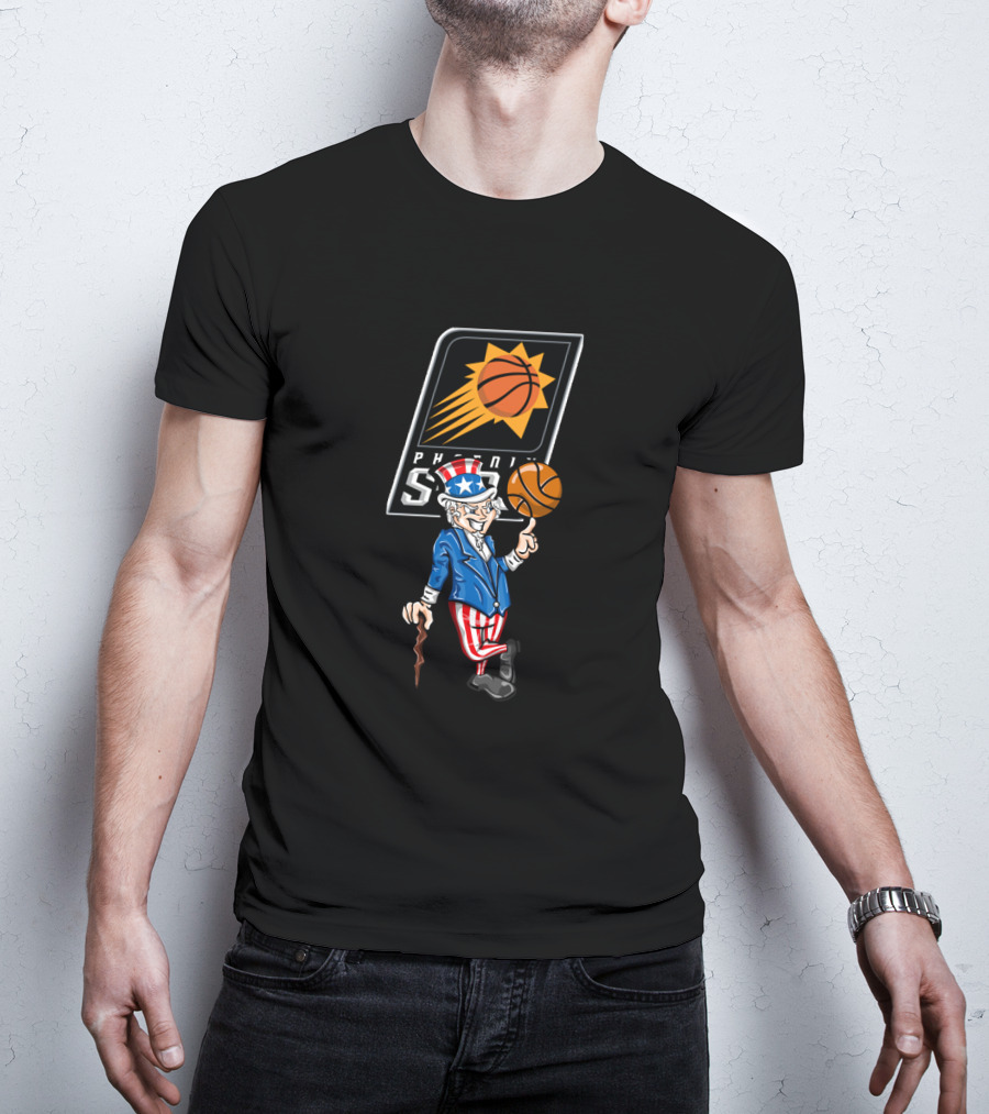 Phoenix Suns Uncle Sam 4Th July Basketball Celebration T-Shirt