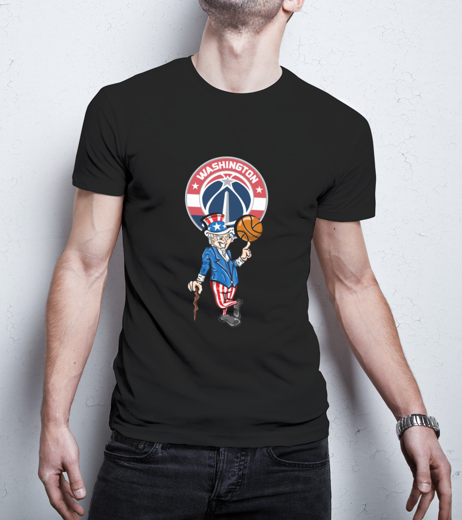 Washington Wizards Uncle Sam Basketball 4Th July Celebration T-Shirt