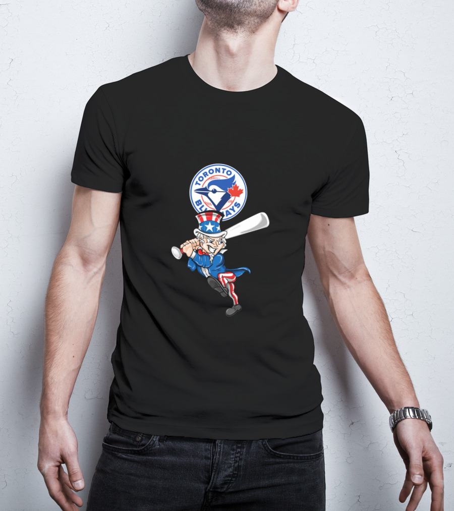 Toronto Blue Jays Uncle Sam Baseball 4Th July Patriotic Swing T-Shirt